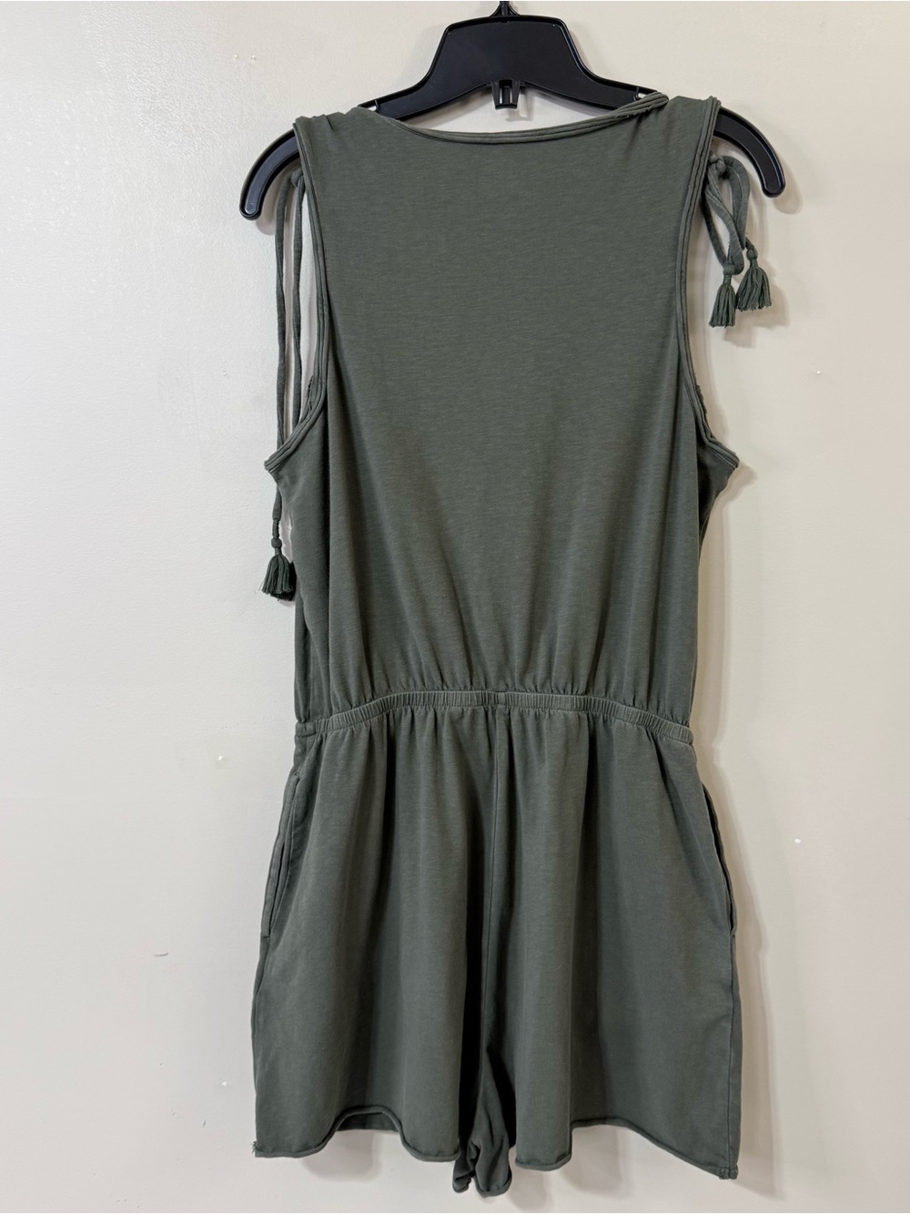 Aerie Pleated Romper Olive Green size Medium - Picture 9 of 16